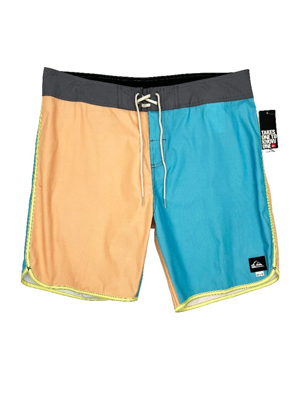 Quiksilver NEW NWT Color Block Scallop OG Board Shorts Swim Surf Mens 36